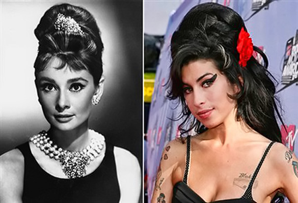 Audry Hepburn and Amy Winehouse