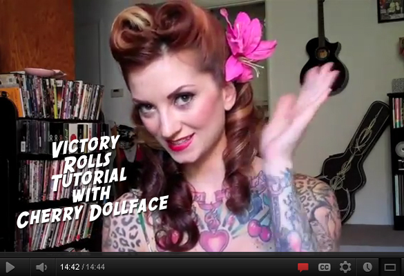 Victory Rolls Tutorial by Cherry Dollface